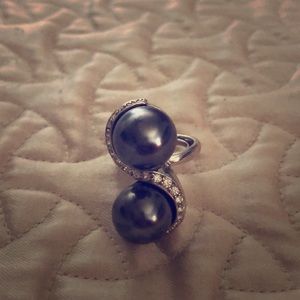Black Pearl Fashion Ring